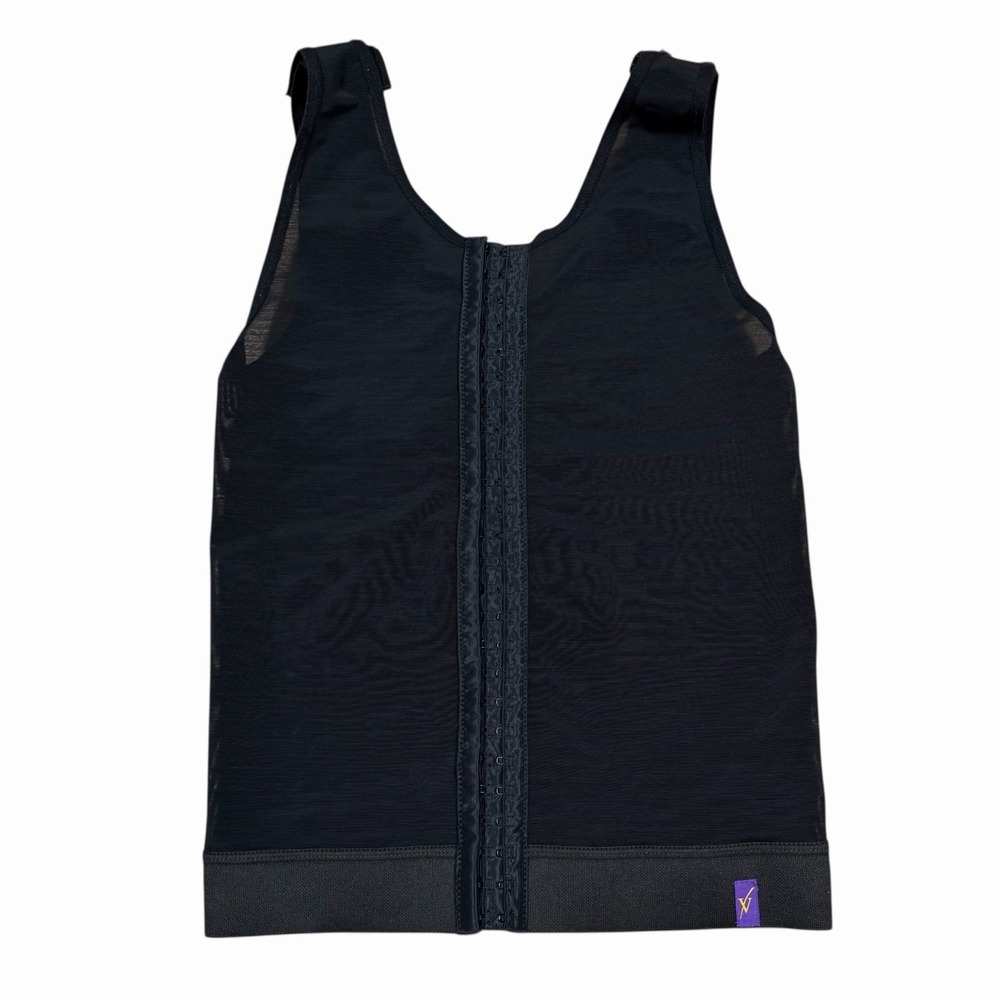 Design Veronique Compression Vest Post-Op Adjustable 640 Men's Size S in‎ Black